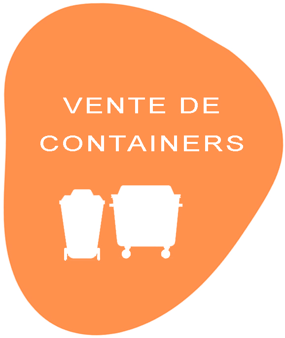 vente de container poubelle, déchets verts et verre